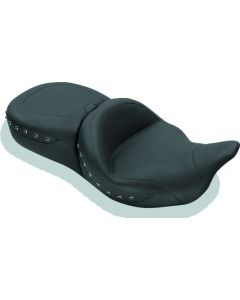 Mustang 08-21 Harley Electra Glide,Rd Glide,Rd King,Str Glide Super Tour 1PC Seat Blk Pearls - Black - 79547