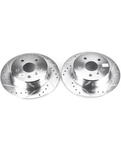 Power Stop 00-04 Toyota Avalon Rear Evolution Drilled & Slotted Rotors - Pair - JBR934XPR