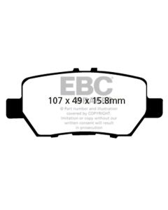 EBC 05-08 Acura RL 3.5 Greenstuff Rear Brake Pads - DP21736