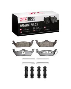 DFC 04-09 Ford F-150 RWD Rear 5000 Advanced Semi Metallic Brake Pads and Hardware Kit - 1551-1012-01