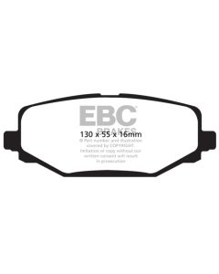 EBC 12+ Chrysler Town & Country 3.6 Greenstuff Rear Brake Pads - DP61889