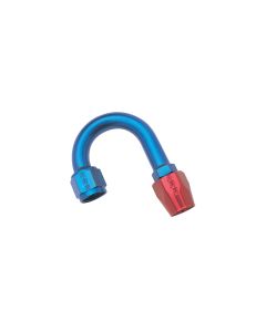 Russell Performance -6 AN Red/Blue 180 Degree Full Flow Hose End (1in Centerline Radius) - 610260