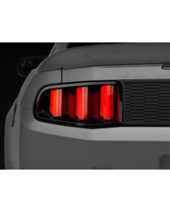 Raxiom 10-12 Ford Mustang Vector V2 LED Tail Lights - Gloss Black Housing (Clear Lens) - 405839
