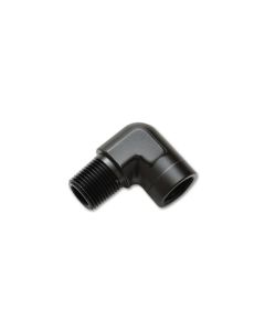 90° Anodized Black Pipe Adapter - 3/8 NPT Female to Male