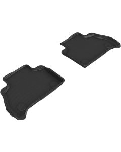 3D MAXpider 19-22 BMW X7 (G07) Kagu 2nd Row Floormats - Black - L1BM10521509