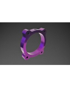 Torque Solution Throttle Body Spacer (Purple): Hyundai Genesis V6 3.8L 2013+ - TS-TBS-021PR