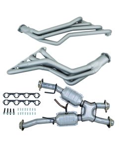 BBK 79-93 Ford Mustang 5.0L 1-5/8 Long Tube Headers w/High Flow Catted X-Pipe (Ti Ceramic) - 15312