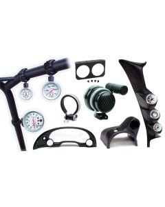 Autometer 87-93 Ford Mustang (Fox Body) Dash Top Triple 5in Pedestal Tach 2-5/8in X2 - 49102