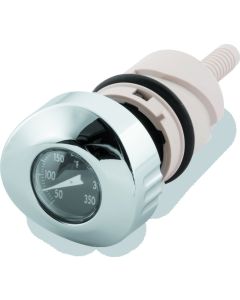 Bikers Choice 04-Up Sportster Black Face Oil Temperature Gauge Dipstick - 488794