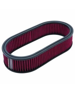 Edelbrock Air Cleaner Element Oval 2 5In Tall Red w/ White Strip - 1226