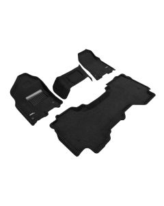 3D Maxpider 19-24 Dodge Ram 1500 Quad Cab With Bench Front Row Elegant Black R1 R2 - L1DG03004709