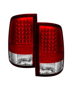 xTune Dodge Ram 1500 09-14 LED Tail Lights Incandescent Model Only Red Clear ALT-JH-DR09-LED-RC - 9032820