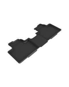 3D MAXider 20-23 Toyota Highlander Kagu Black Floor Mat - Row 2 - L1TY27921509