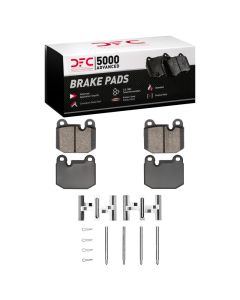 DFC 77-83 BMW 320I (USA/Canada) Front 5000 Advanced Low Metallic Brake Pads and Hardware Kit - 1551-0174-03