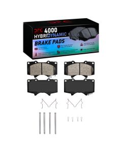 DFC 00-25 JAC Frison Front 4000 HybriDynamic Brake Pads and Hardware Kit - 4000-0976-01