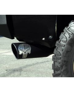 Gibson 14-15 GMC Sierra 1500 SLT 5.3L 4in Patriot Skull Series Cat-Back Single Exhaust - Stainless - 76-0029