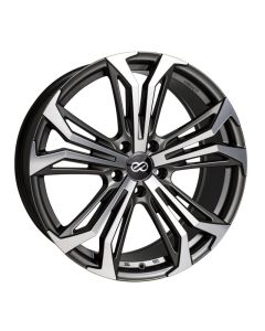 Enkei Vortex 5 Wheel 18x8 40mm Offset 5x108 72.6mm Bore - Anthracite Machined - 510-880-3140AM