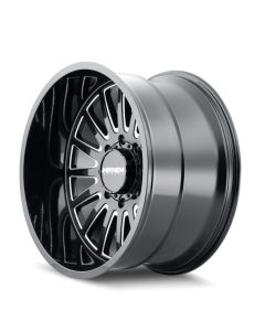 Mayhem 8114 Utopia 20x9 / 8x165.1 BP / 18mm Offset / 125.2mm Hub Black w/ Milled Spokes Wheel - 8114-2981BM18