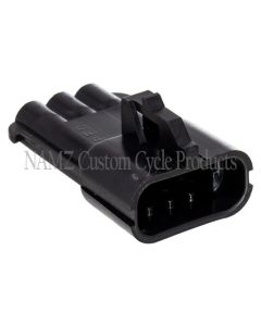 NAMZ Delphi-Packard Weatherpack 3-Position Male Wire Connector w/Seals - NDP-38064