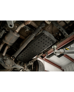 Cali Raised 05-23 Dcsb / Ac Toyota Tacoma Fuel Tank Skid Plate - Steel / Powder Coat - CR3655