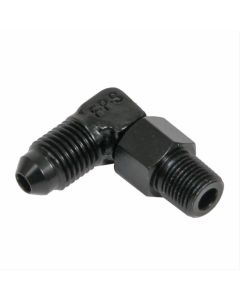 Fragola -4AN x 1/8 NPT 90 Degree Swivel - Black - 499104-BL