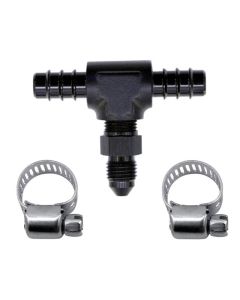 Nitrous Express 5/16 Fuel T 5/16 Hose Barb to 4AN Male - 15235