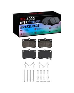 DFC 90-02 Ford Escort Front 4000 HybriDynamic Brake Pads and Hardware Kit - 4000-0466-01
