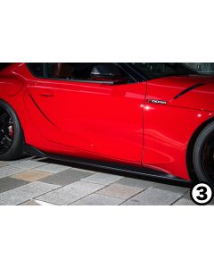 MAX ORIDO x AKEa - Side Step - Toyota GR Supra 2020+ - Carbon Fiber * Special Order * - MAX-SUP-SID-CAR