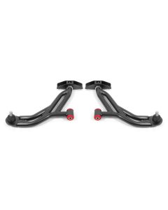 BMR Suspension 05-14 Ford Mustang Lower A-Arms - Black Hammertone - Non-Adjustable - AA750H
