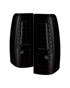 xTune 03-06 Chevy Silverado 1500 (w/o Stepside) LED Tail Lights - Blk Smoke (ALT-ON-CS03-G2-LED-BSM) - 9039218