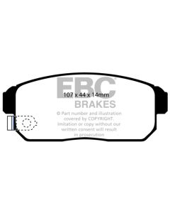 EBC 02-03 Infiniti G20 2.0 Greenstuff Rear Brake Pads - DP21691