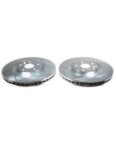 Power Stop 19-21 Subaru Ascent Front Evolution Drilled & Slotted Rotors - Pair - JBR1789XPR