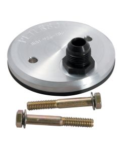 Peterson Fluid Systems Chevrolet 2 -10AN Inlet Fitting Block Off Plate - 09-0003