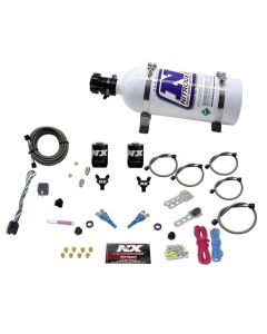 Nitrous Express 92-95 Dodge V8 TBI Dual Nozzle Nitrous Kit (50-125HP) w/5lb Bottle - 20213-05