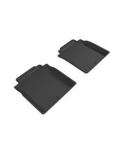 3D MAXpider 2017-2019 Genesis G90 Kagu 2nd Row Floormats - Black - L1GS00021509