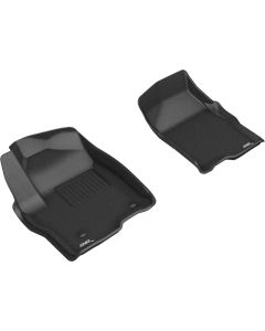 3D MAXpider 2019-2020 GMC/Chevrolet Sierra 1500/Silverado 1500 Kagu 1st Row Floormat - Black - L1GM02511509