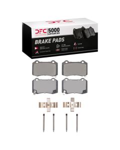 DFC 08-20 Dodge Challenger SRT-8 Rear 5000 Advanced Low Metallic Brake Pads and Hardware Kit - 1551-1053-01