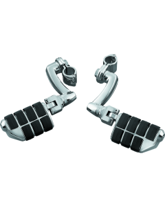 Chrome Kuryakyn ISO Pegs with 1 Clamp - Pair 7980