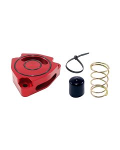 Torque Solution Blow Off BOV Sound Plate (Red) 14+ Kia Forte Koup Turbo - TS-SP2-KFR