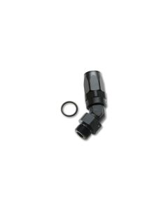 Vibrant Performance Anodized Black -10AN Hose End to 1 1/6-12 SAE 45 Degree Hose End Fitting- VIBR-2