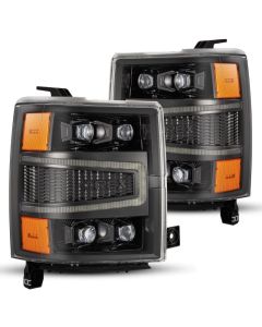 AlphaRex 04-15 Chevy 1500 NOVA-Series LED Proj Headlights Alpha BL w/Activ Light/Seq Signal & SB DRL - 880241