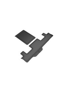 3D MAXpider 2021 Chevrolet Tahoe / GMC Yukon 7-Seats Kagu 3rd Row Floormats - Black - L1CH09331509