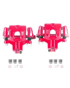 Power Stop 00-04 Toyota Avalon Rear Red Calipers w/Brackets - Pair - S2598
