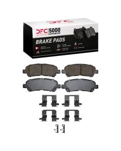 DFC 08-13 Toyota Highlander Rear 5000 Advanced Ceramic Brake Pads and Hardware Kit - 1551-1325-01
