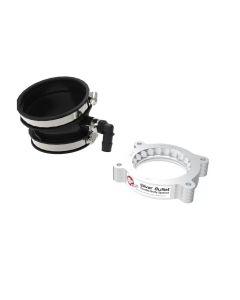 aFe POWER Silver Bullet Throttle Body Spacer - Silver Chevrolet Corvette C8 V8 6.2L 2020-2023- AFE-46-34017