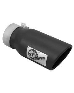 aFe POWER MACH Force-Xp 3 409 Stainless Steel Exhaust Tip 3 In x 4 Out x 9 L Bolt-On- AFE-49T30401-B09
