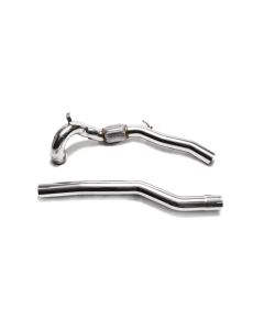 ARMYTRIX Sport Cat-Pipe w/200 CSPI Catalytic Converters / Secondary Downpipe Audi S3 8V | VW Golf R MK7 2013-2020- ARMY-AWVSR-CD