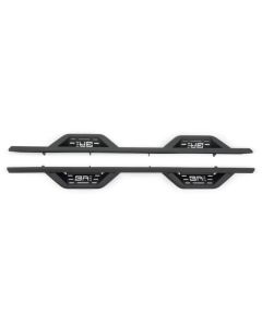 Black Crew Cab Side Steps for Chevy Silverado 2007-2019