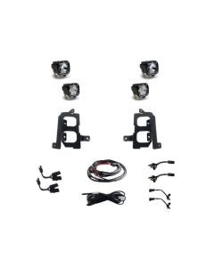 Baja Design Fog Pocket Kits Clear Spot/ Clear Wide Cornering GMC Sierra | 2500HD | 3500HD 2000-2021-