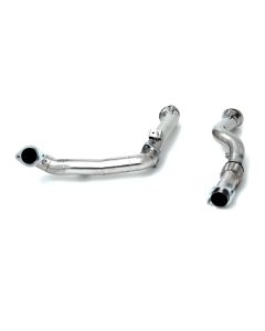 ARMYTRIX Ceramic Coated High-Flow Performance Race Downpipe w/Cat Simulator BMW M3 G80 | M4 G82 2020+- ARMY-BMG8M-DDC